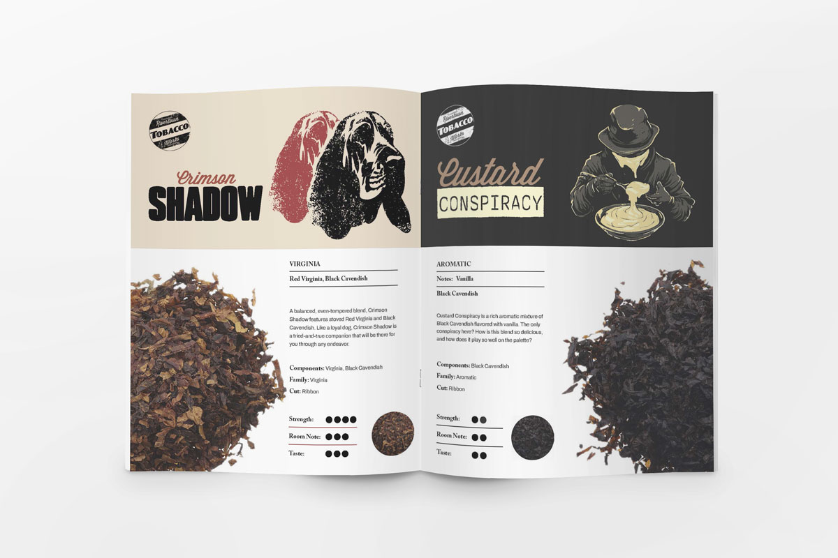 Rivertown Tobacco Works Pipe Tobacco Sales Catalog by Hellbeing