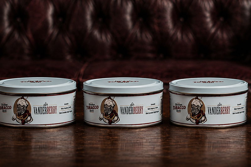 Rivertown Tobacco Works Pipe Tobacco, Sir Vanderberry packaging