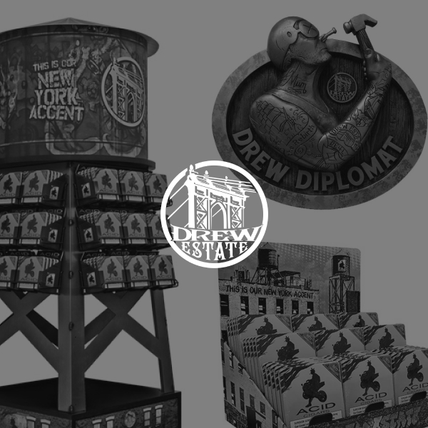 View past creative work for Drew Estate Cigars