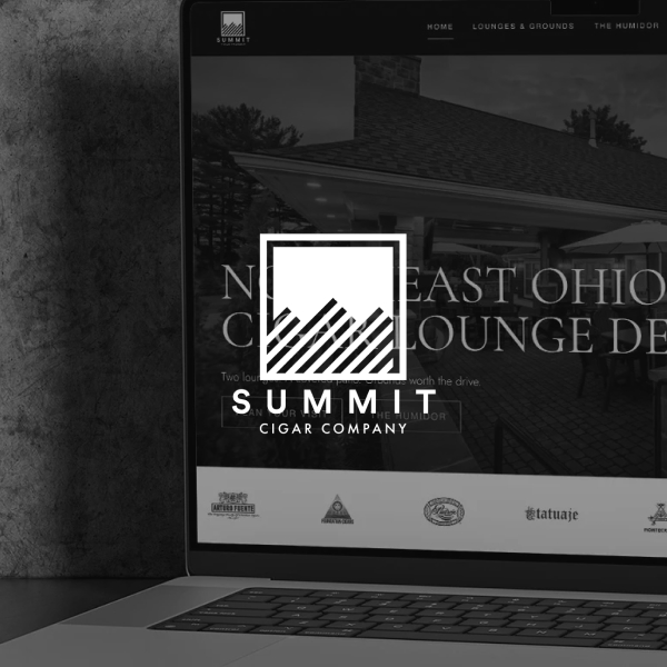 View web design and visual identity work for Summit Cigar Co., a premier Northeast Ohio Cigar lounge destination.